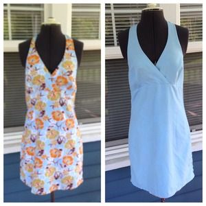 👗REVERSIBLE halter Dress Coverup, Sz M
