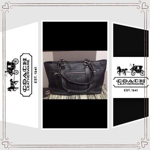 Coach Black  Leather Bag