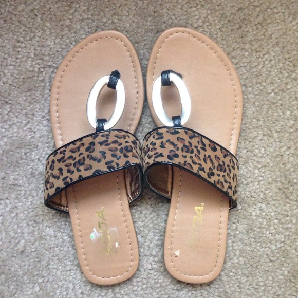 Cheetah Print Sandals