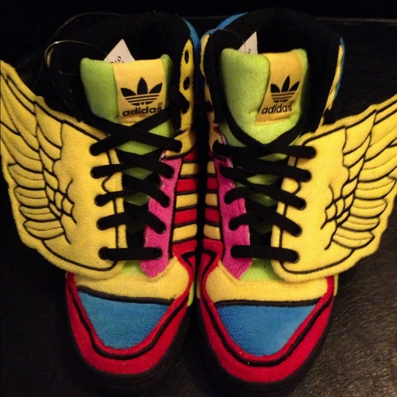 Jeremy Scott for Adidas bright winged tennies