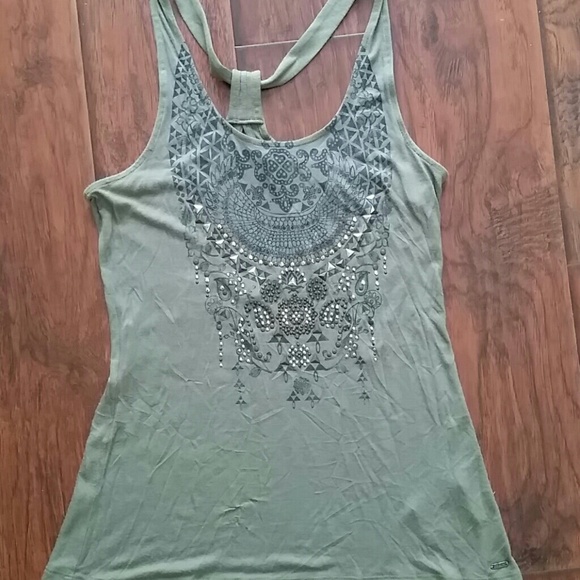 Guess olive green top - Picture 1 of 4