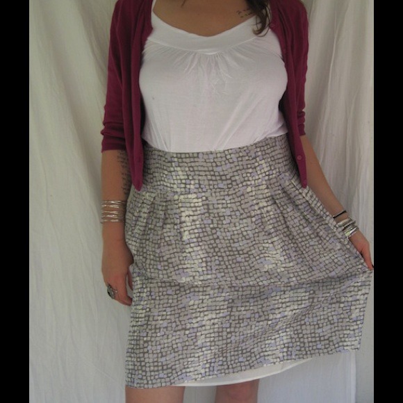 ⛔️SOLD⛔️Banana Republic Silk Pocket Multi Skirt - Picture 3 of 3