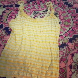 🌞Bright yellow Chelsea & violet tank top🌞