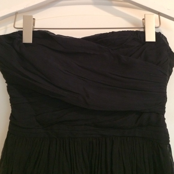 J. Crew Dresses - J. Crew navy chiffon strapless dress J. Crew Dresses - J. Crew navy chiffon strapless dress