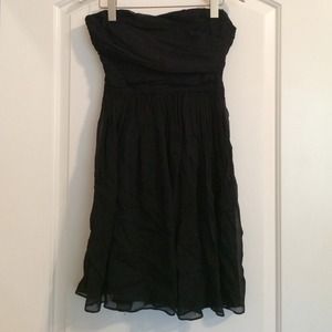 J. Crew Dresses - J. Crew navy chiffon strapless dress J. Crew Dresses - J. Crew navy chiffon strapless dress