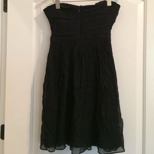 J. Crew Dresses - J. Crew navy chiffon strapless dress J. Crew Dresses - J. Crew navy chiffon strapless dress