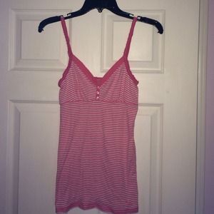 Pink A&F tank top