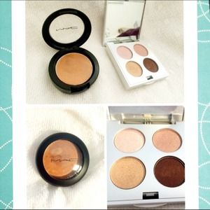 MAC Base + Stila Eye Shadow Quad