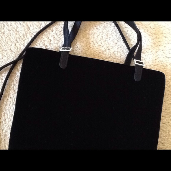 Dressy Black Velvet Purse