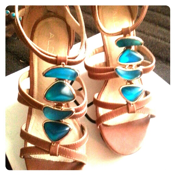 Jeweled Wedges only worn inside