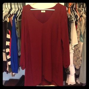 Maroon Tobi Shift Dress