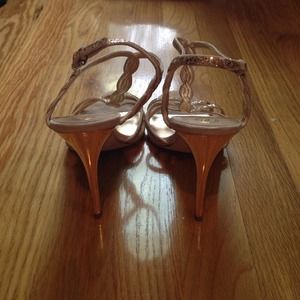 Ivanka Trump Shoes - Ivanka Trump t-strap gold glitter sandal Ivanka Trump Shoes - Ivanka Trump t-strap gold glitter sandal