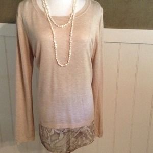 Lightweight sweater with snakeskin tank!