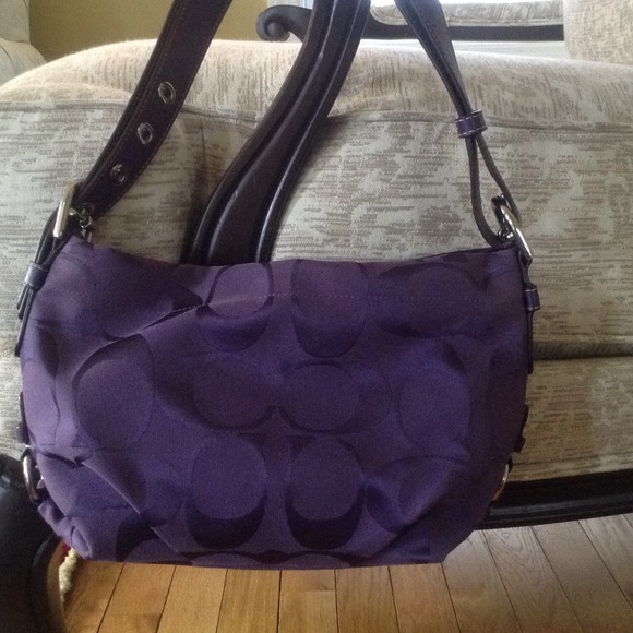 Authentic purple Coach purse