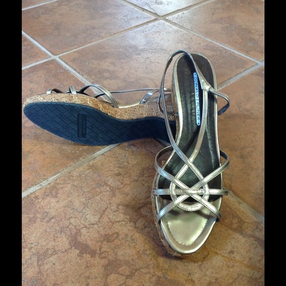 Mirror Metallic Beige Sandals