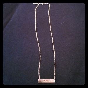 Gold bar ZTA sorority necklace