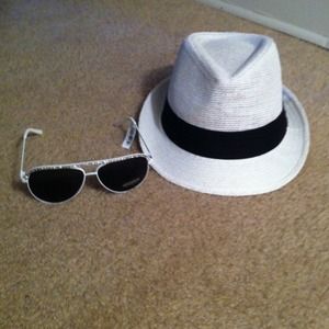 NO TRADES! Bundle fedora and shades