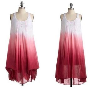 Pink and White Sundress