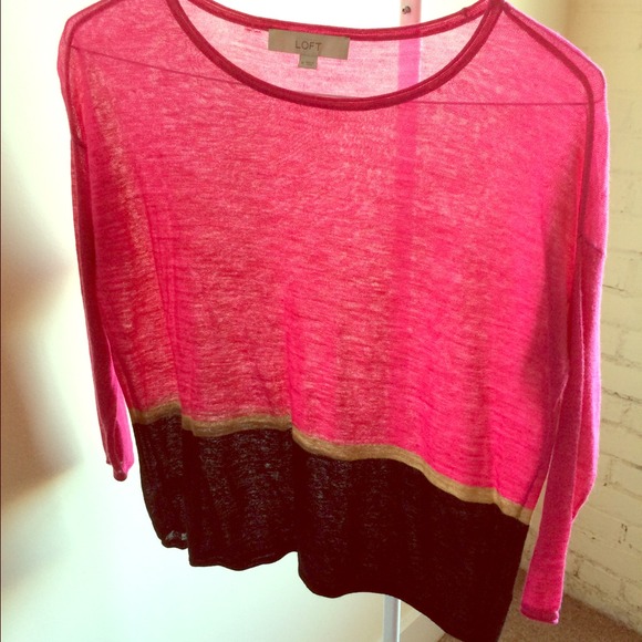 LOFT Colorblock Sweater