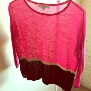 LOFT Colorblock Sweater