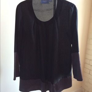 Long Colorblocked Blouse
