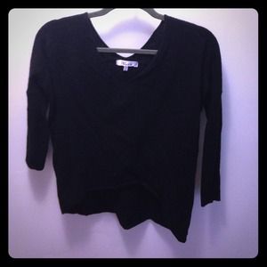 Black cashmere shirt