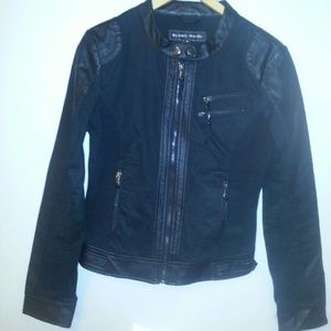 Black faux leather jacket