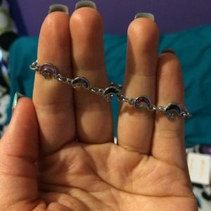 Child's moon ankle bracelet