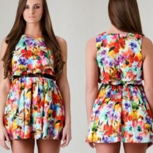 Floral skater dress