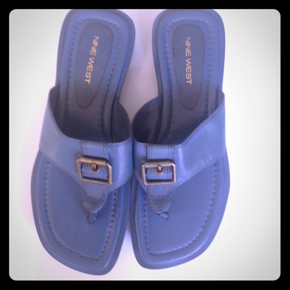 Blue Nine West Sandals