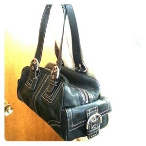 COACH MIA LEATHER SATCHEL  PURSE