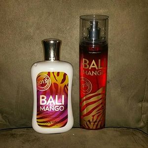 Bath and body works Bali Mango set..
