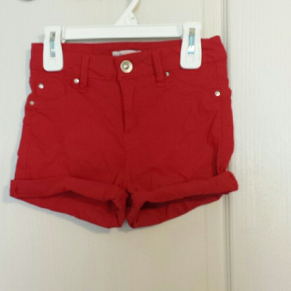 Red High waisted shorts!!!