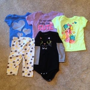 Bundle of misc 2T toddler girl clothing