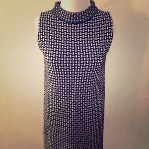 ZARA sleeveless monochrome knit dress SIZE S