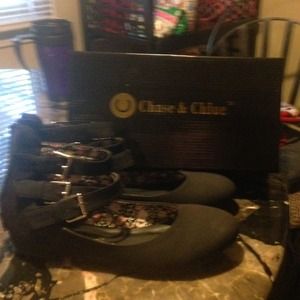 Brand New Triple Ankle Strap Ballet Flat Shoes