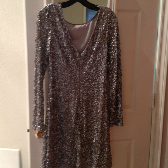 Silver Cocktail Dress - Picture 2 of 2