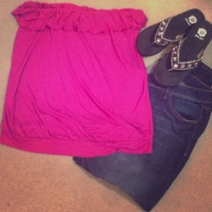 Fuchsia tube top!