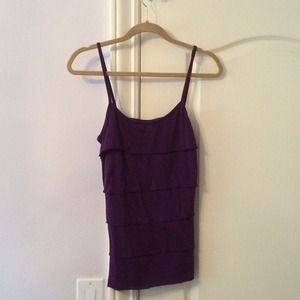 Purple Ruffle Tank