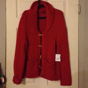 MODA international Knit Sweater Jacket Sz Large