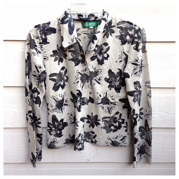 Vintage Semi Sheer Cardigan/Blouse - Picture 1 of 3