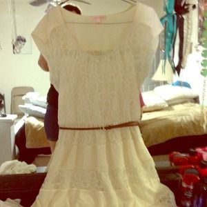 Cream Lace Dress