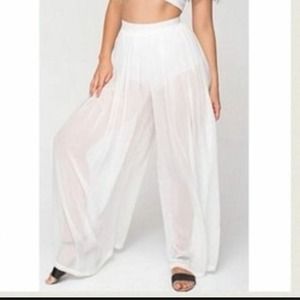 White Chiffon Pants!