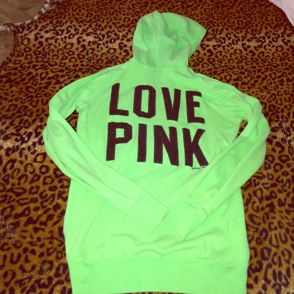 Lime Green Victoria Secret Hoodie