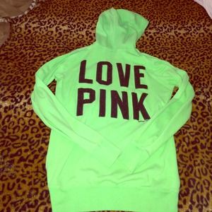 Lime Green Victoria Secret Hoodie