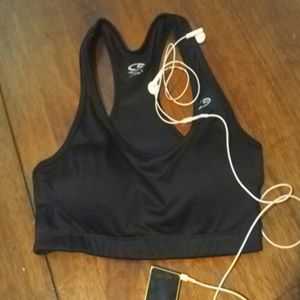 Black sports bra