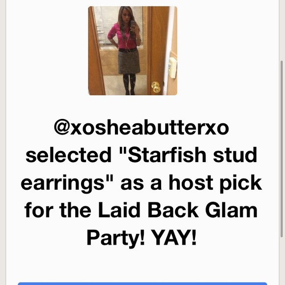 🚫Sold!🚫🎉2xHP🎉Starfish stud earrings - Picture 3 of 3
