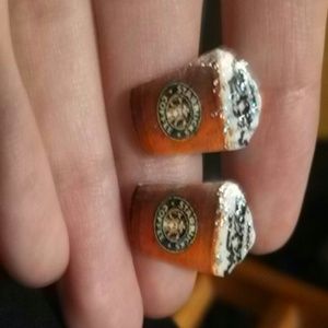 Starbucks earrings