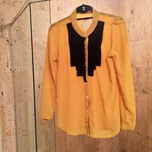 Yellow Geometric Blouse