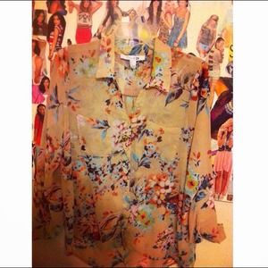 Forever 21 Floral Button Down